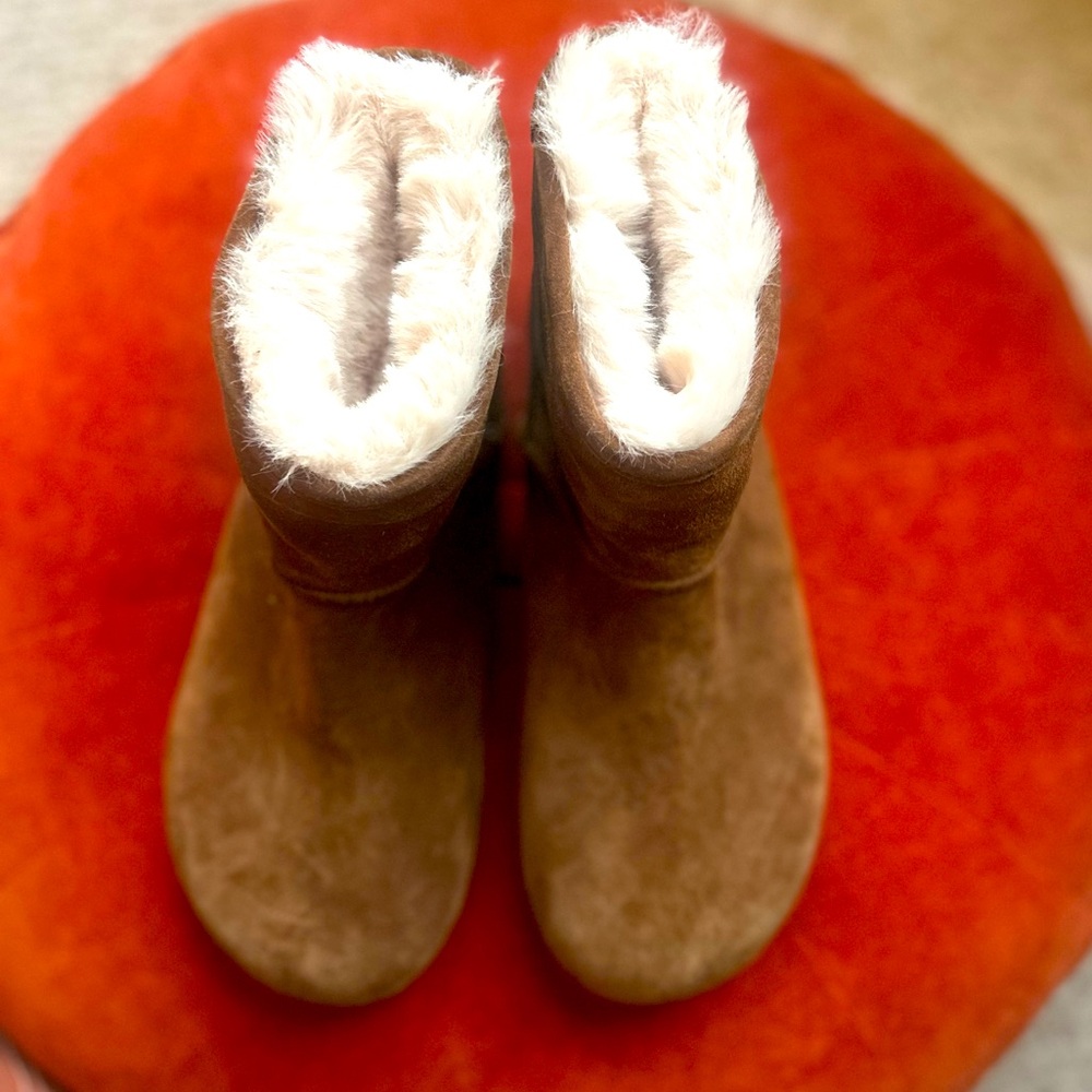 Rag & bone ugg-type Sherpa shearling suede leather boots